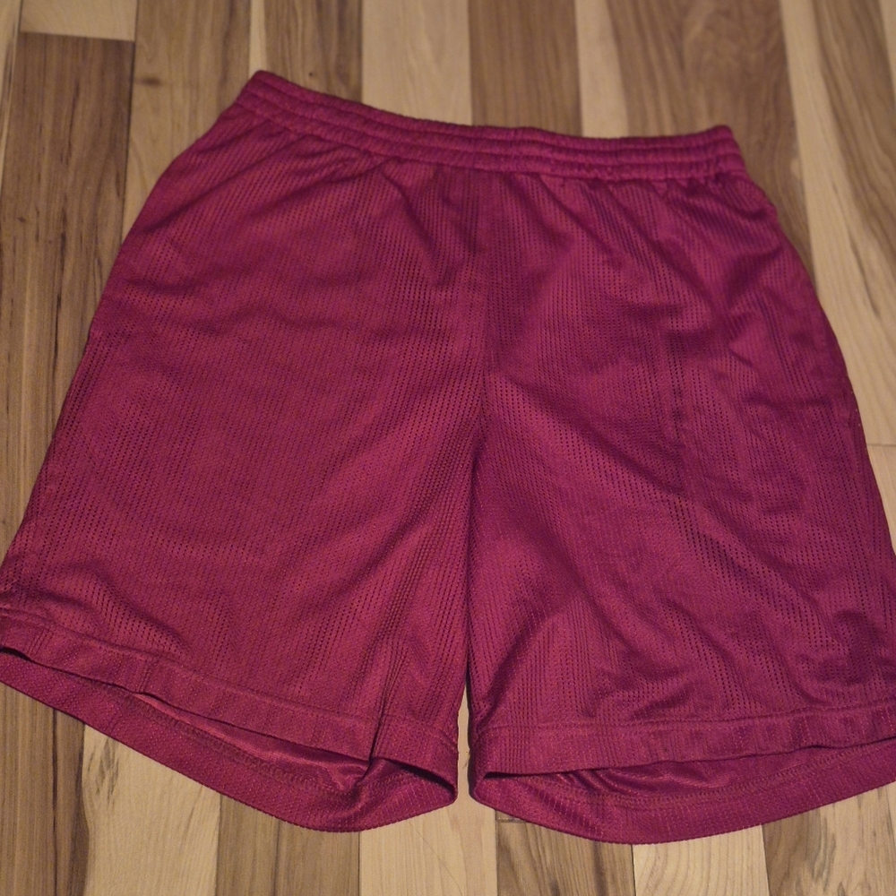 STARTER Red Athletic Shorts Lightweight Breathable, Men Size S.